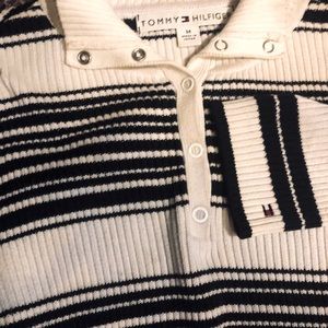 Casual Sports Style Black & White Stripe